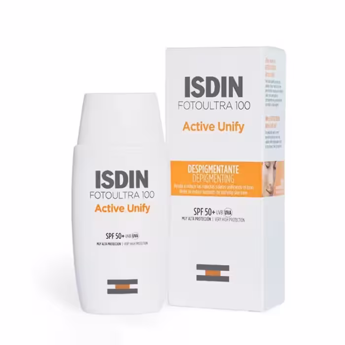 ضد آفتاب اکتیو یونیفای بی رنگ ایزدین ISDIN Active Unify