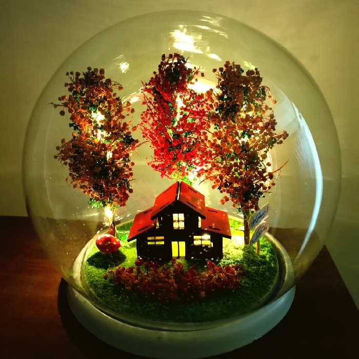 چراغ خواب کلبه رویایی هدیه کادویی تابستانی تزیین اتاق خواب