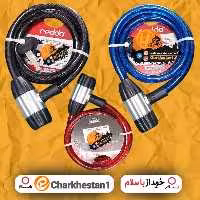 قفل دوچرخه کابلی 100 سانتی مارک ردو قطر 12 رنگ های قرمز آبی مشکی