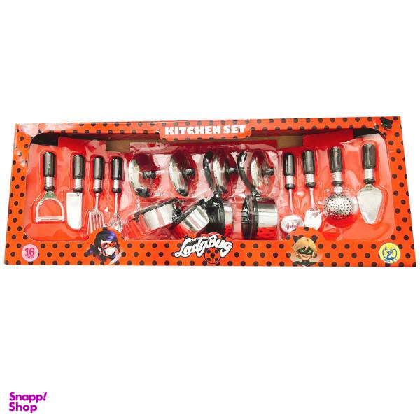 ست آشپزخانه اسباب بازی مدل دختر کفشدوزکی