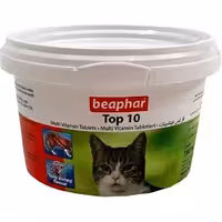 قرص مولتی ویتامین گربه بیفار مدل TOP 10 | سیمبا پت استور