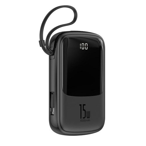 پاوربانک توان 3 آمپر 10000 بیسوس Baseus Qpow Digital Display PPQD-B01