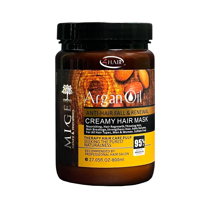 ماسک مو روغن آرگان میگ Mige | فری سولفات | حجم 800ml