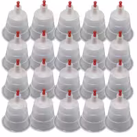 لیوان حجامت سایز 35cc  برند ETM بسته 20 عددی