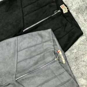 شلوار سوییت مخمل پاییزه مشکی و طوسی