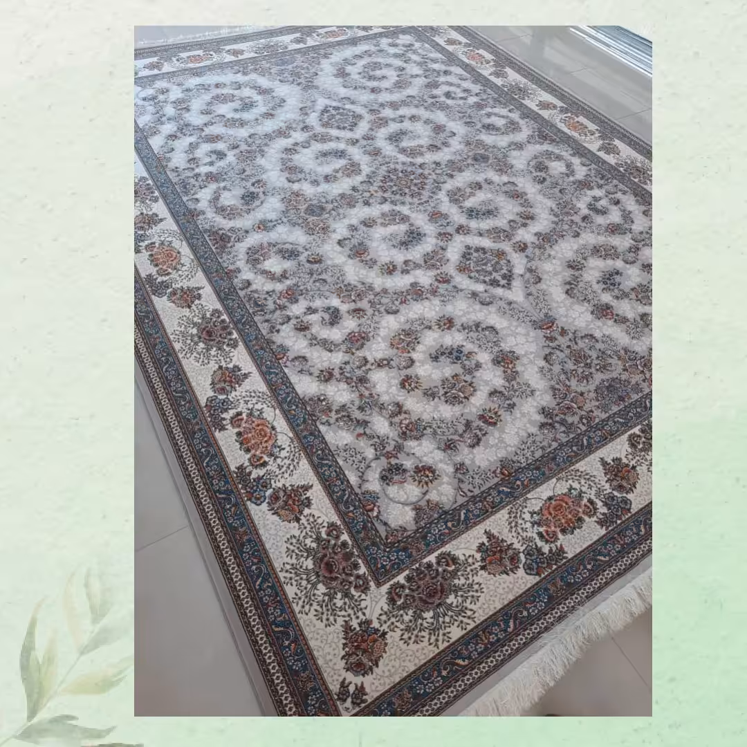 فرش 6 متری رنگ فیلی طرح شاهان،زیبا، ماشینی 700 شانه، تراکم 2550، نخ  صد درصد آکرولیک، دستبافت گونه