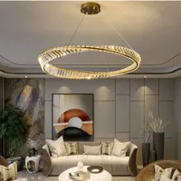 لوستر  مدرن - لوستر کریستالی رو شناسی سقفی اش ام دی پرینگی دیبا 