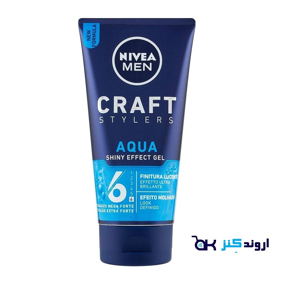 ژل مو نیوآ NIVEA مدل AQUA(بسته بندی محصول مقداری آسیب دیده)