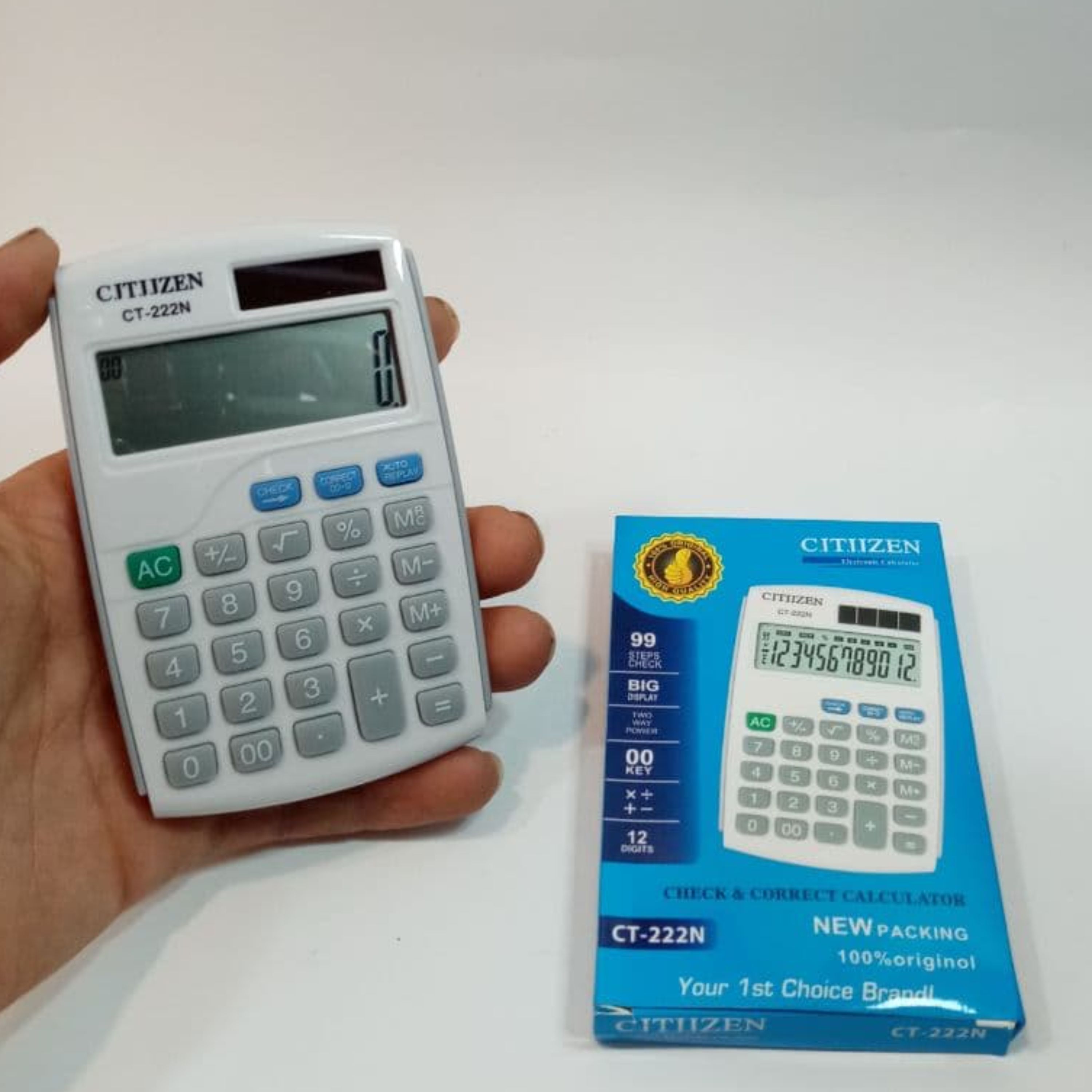 ماشین حساب جیبی درجه یک دارای کلید چک