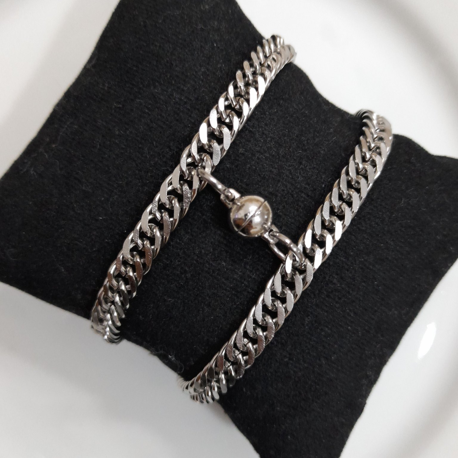 ست دستبند مگنتی کارتیر استیل دولاین 6 میل