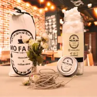پشمک وانیلی پنبه ای 175 گرمی شیشه ای موفاما بسیار با کیفیت و بهداشتی 