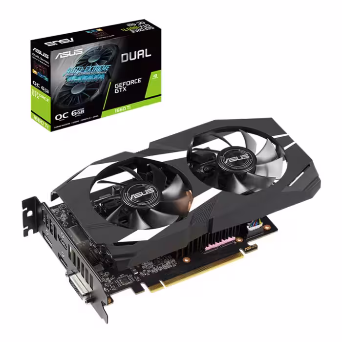 کارت گرافیک ایسوس DUAL GTX1660TI O6G