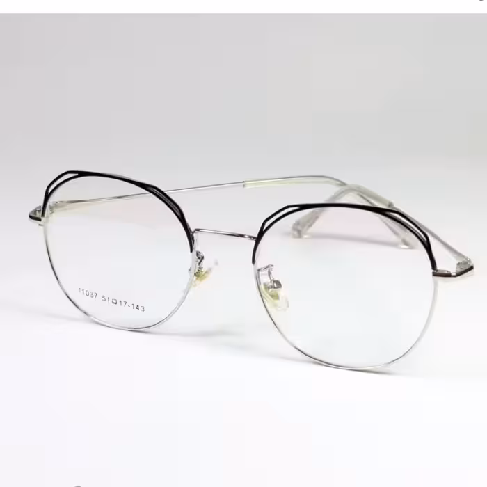 فریم عینک طبی فلزی گرد فانتزی فشن جدید 11037