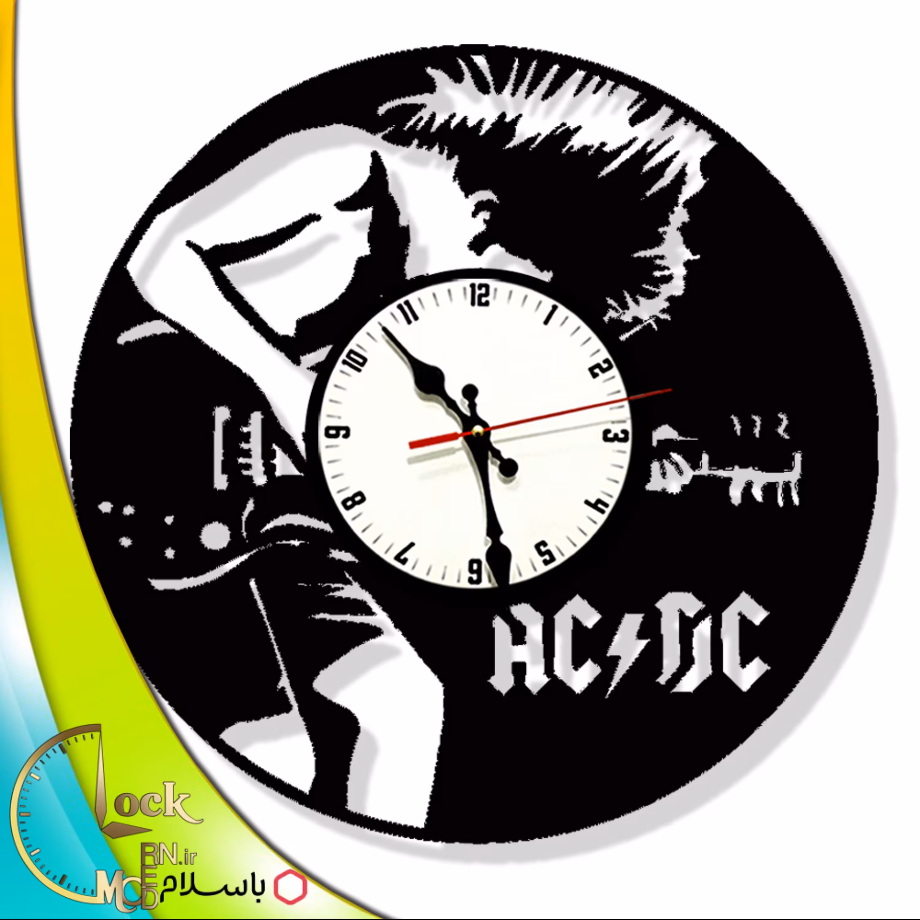 ساعت دیواری طرح گیتاریست کد 662