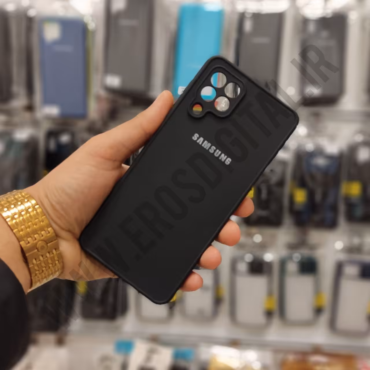 قاب سامسونگ A22 طرح سیلیکونی محافظ لنز دار (TPU)