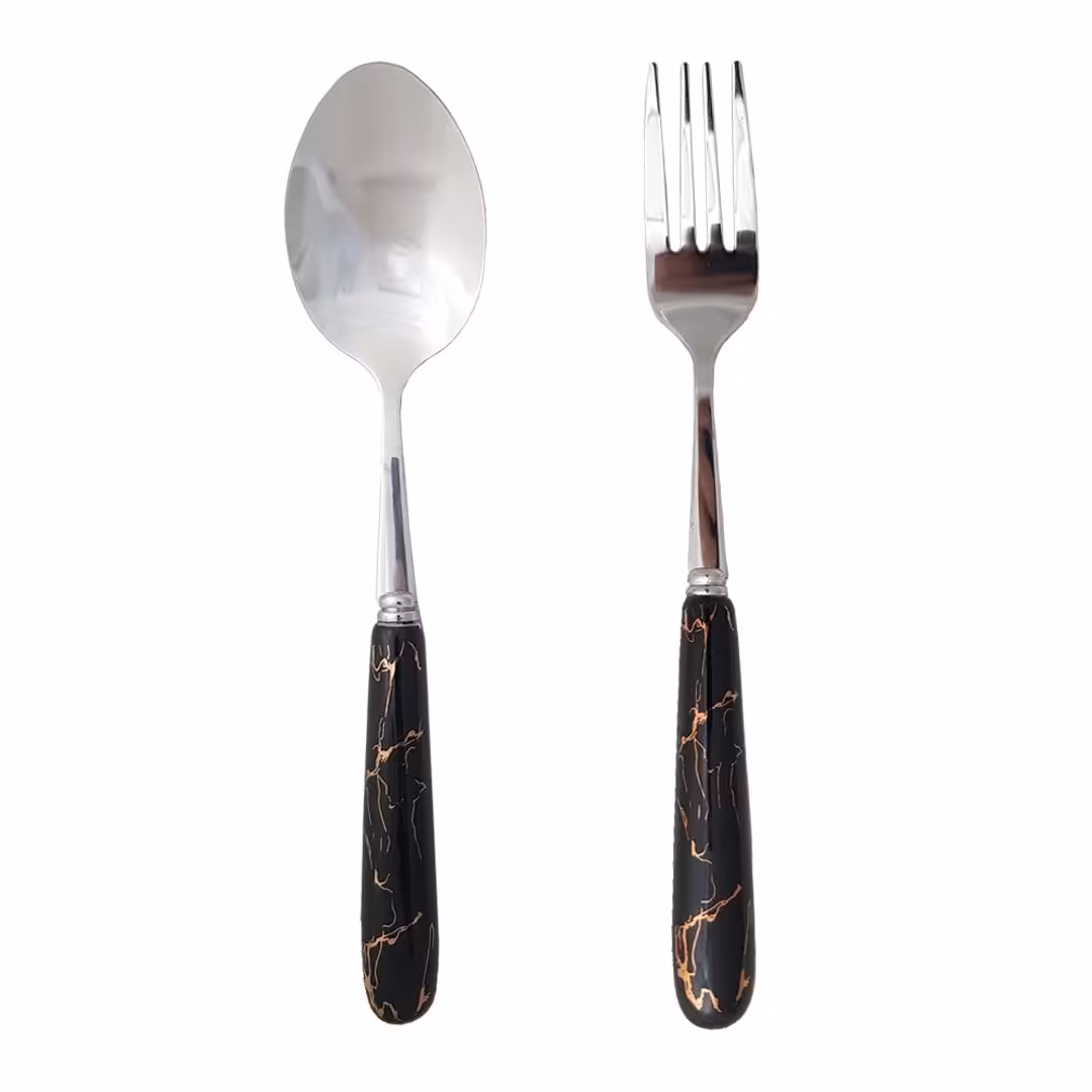 سرویس قاشق و چنگال 12پارچه  طرح ماربل