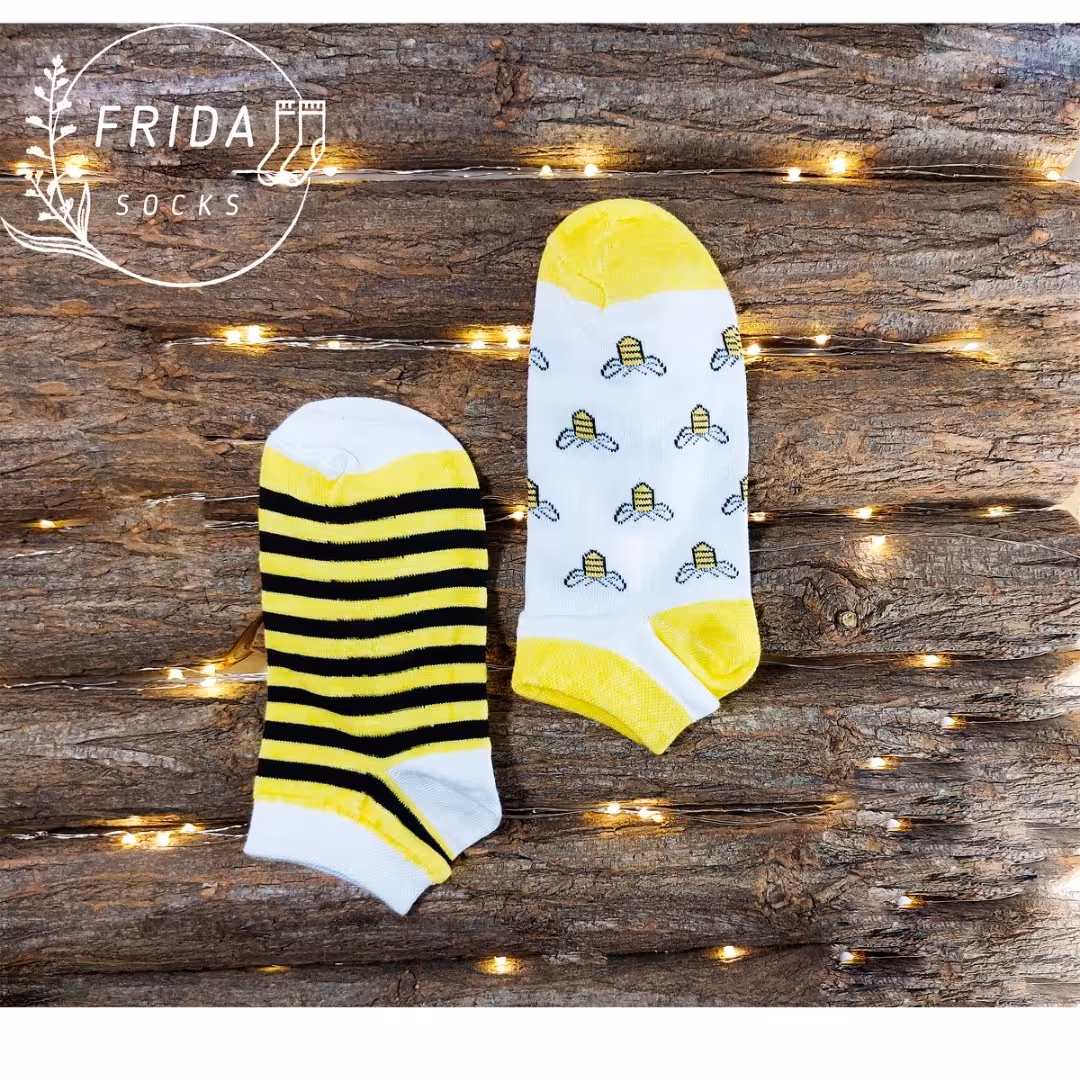 جوراب تا به تای طرح زنبورے دخترونه زنونه سایز36 تا41