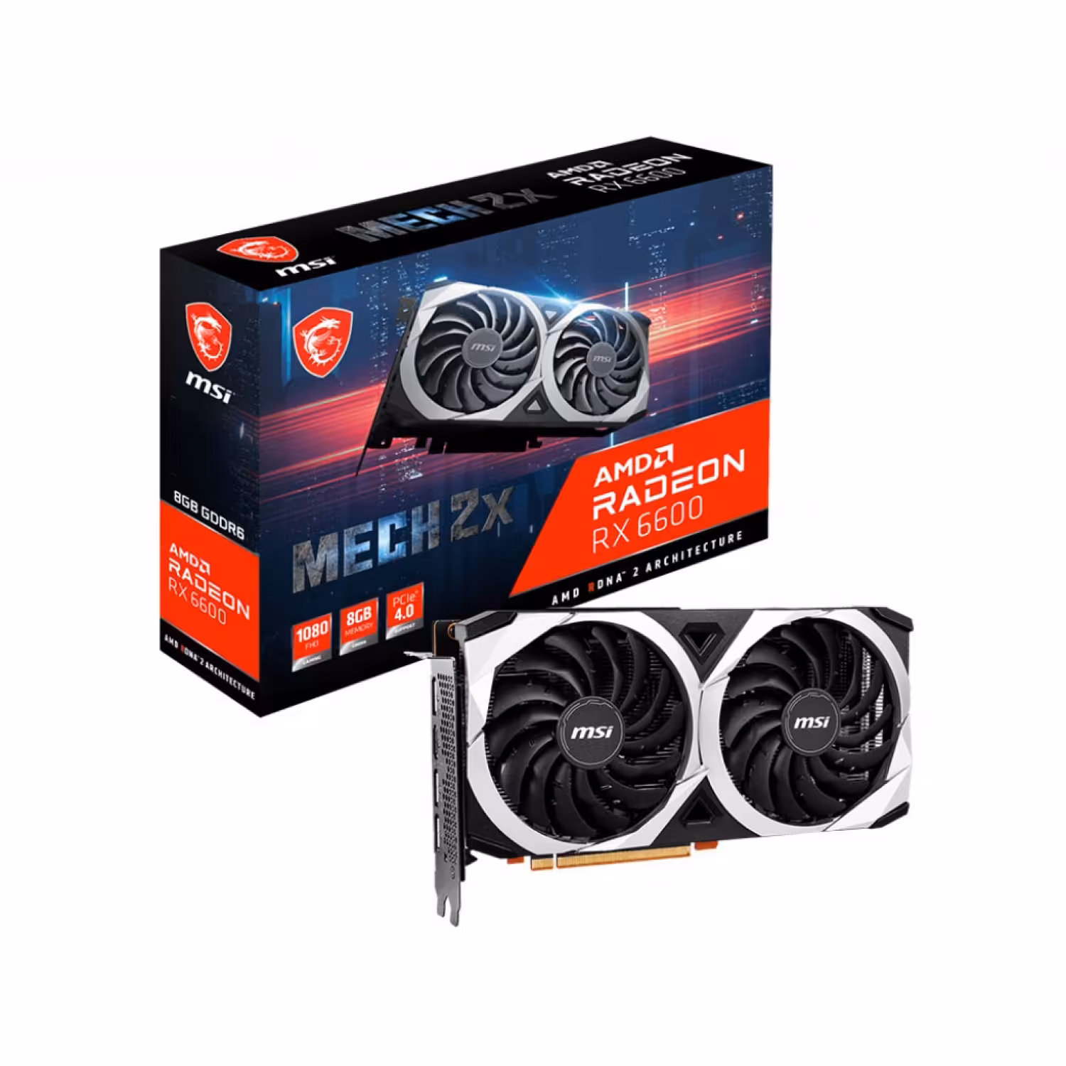 کارت گرافیک ام اس آی RX 6600 MECH 2X 8G