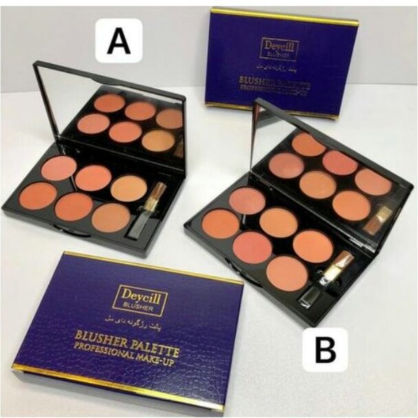 پالت رژگونه 6 رنگ دایسل 