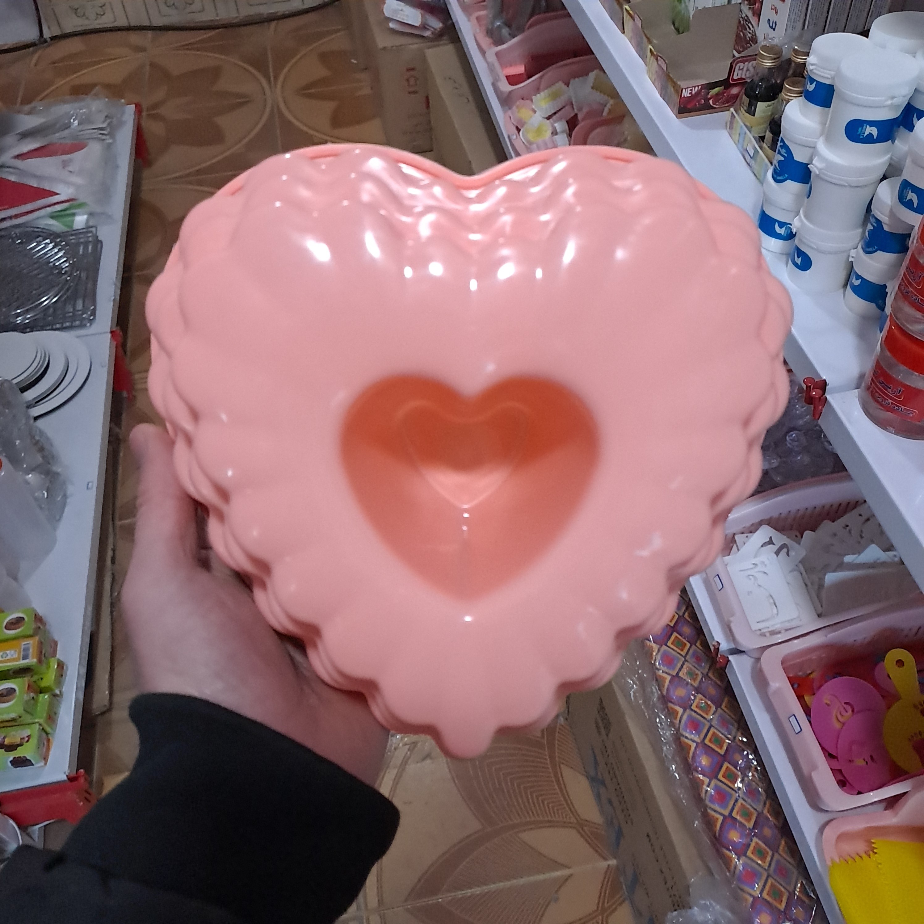 قالب ژله قلب پلاستیکی