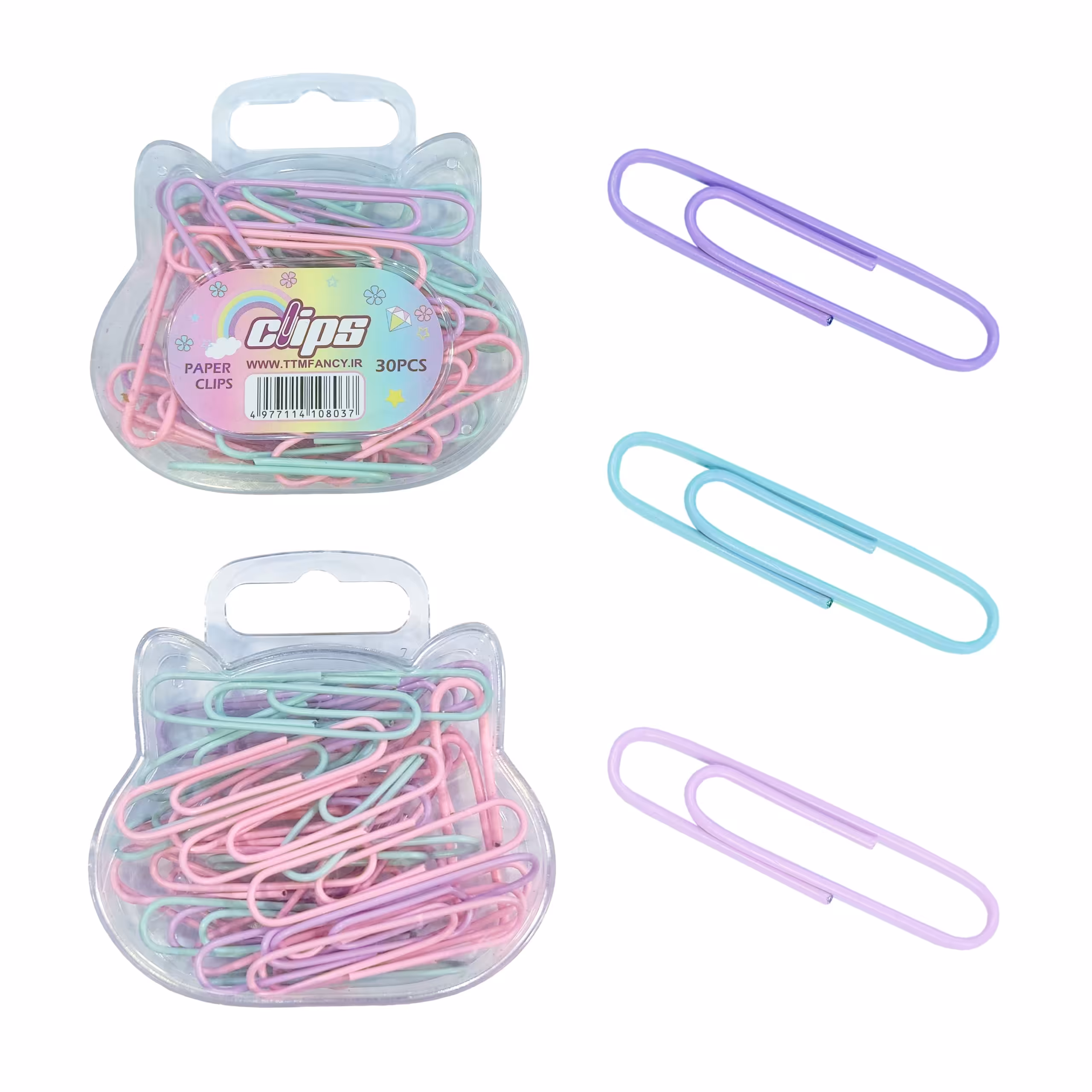 گیره کاغذ TTMFANCY Clips پاستلی