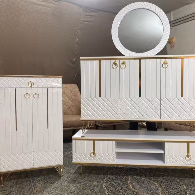 ست آینه کنسول ومیزتلویزیون  (پس کرایه)