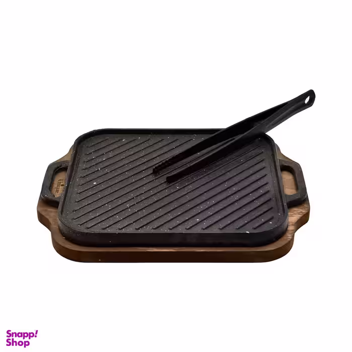 تابه گریل یونیک مدل مربع کوچک کد 6015 مجموعه 3 عددی