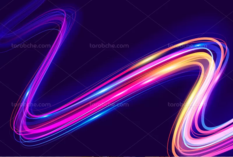 وکتور بک گراند خطوط نورانی | گرافیک با طعم تربچه