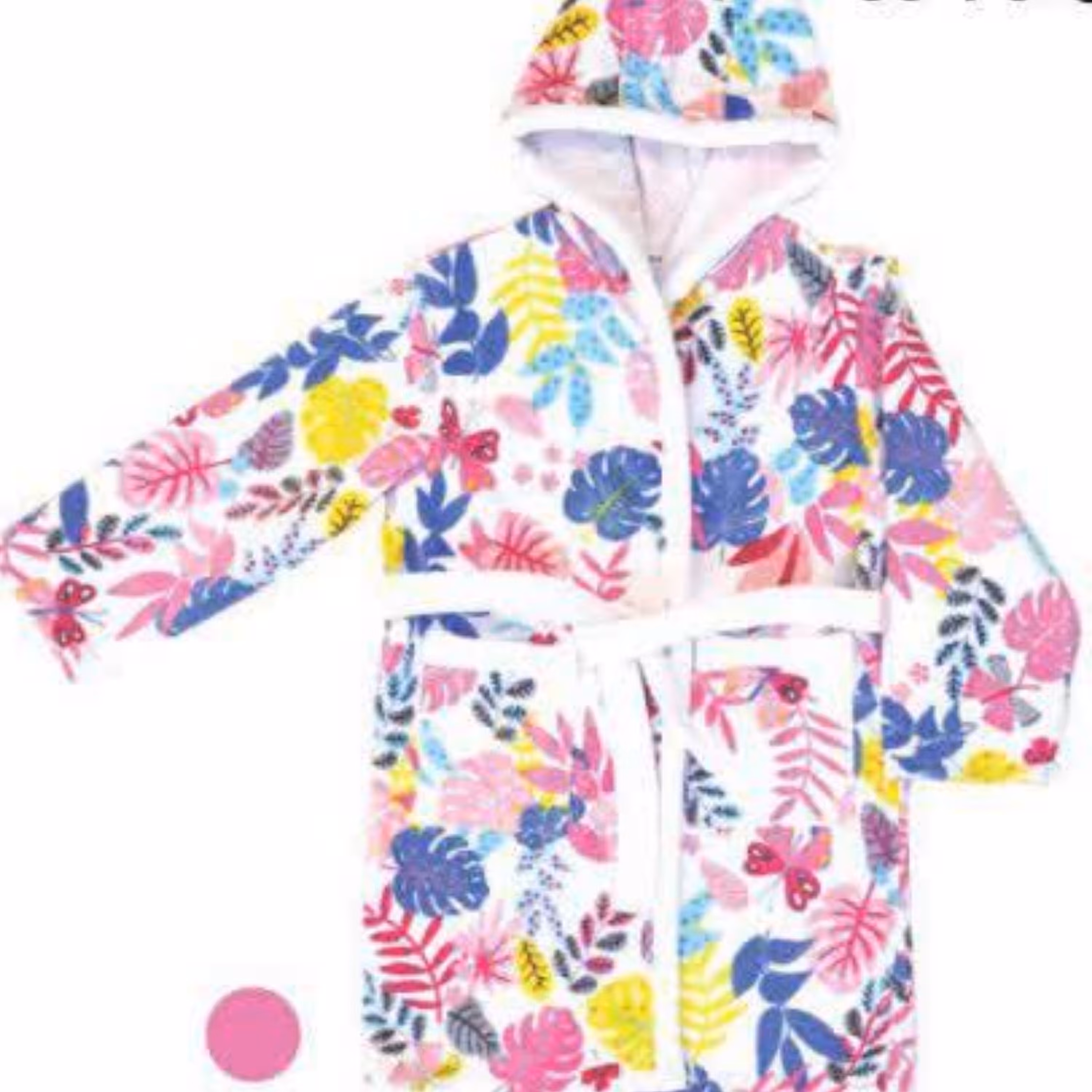 حوله تنپوش کودک پودایران طرح گلبرگ صورتی سایز 60 (100درصد پنبه) ضد حساسیت 