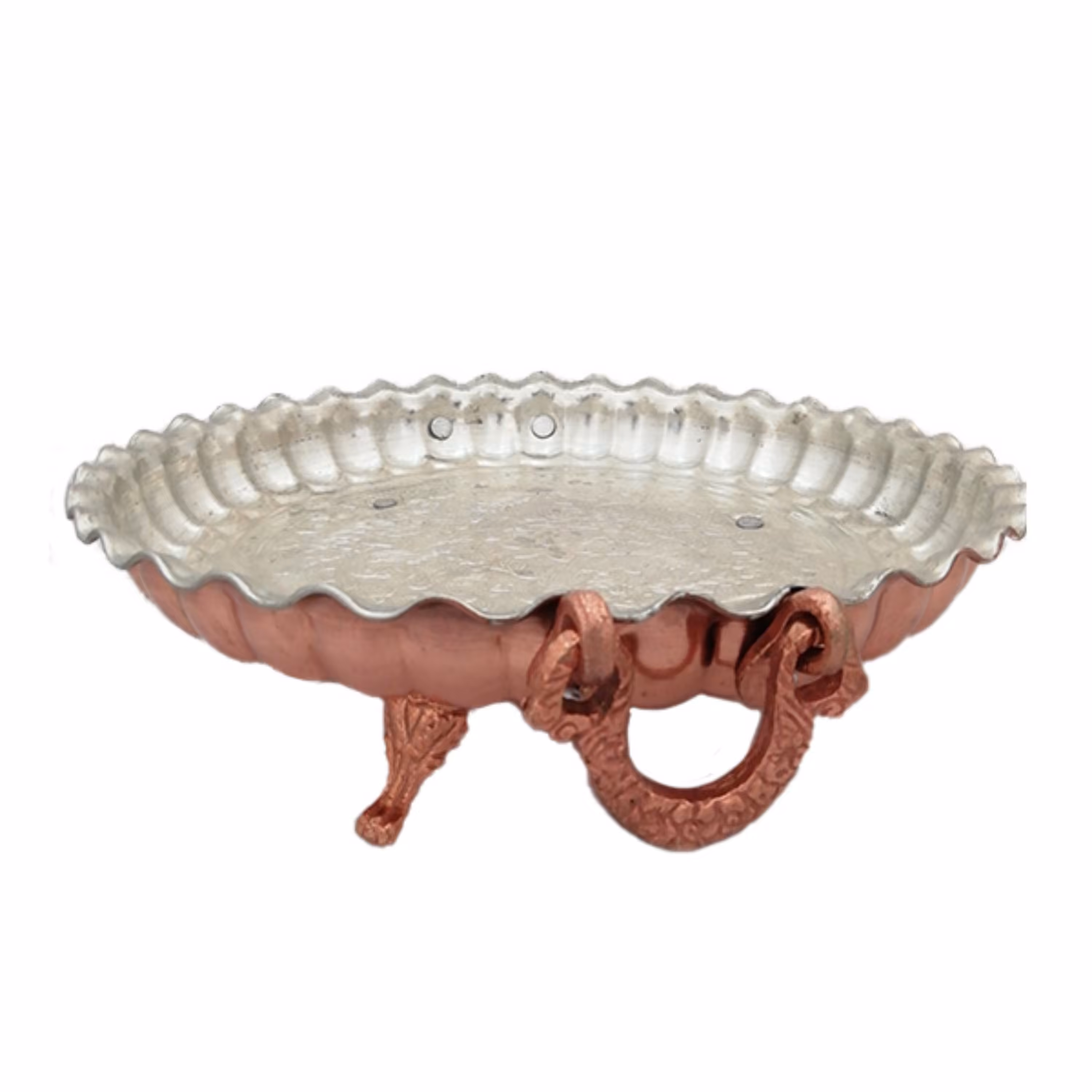 دیس طرح دار پایه دار سایز چهار کد zh174-4