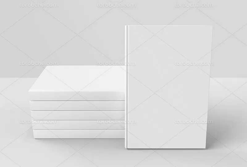 فایل موکاپ کتاب ایستاده لایه باز | گرافیک با طعم تربچه