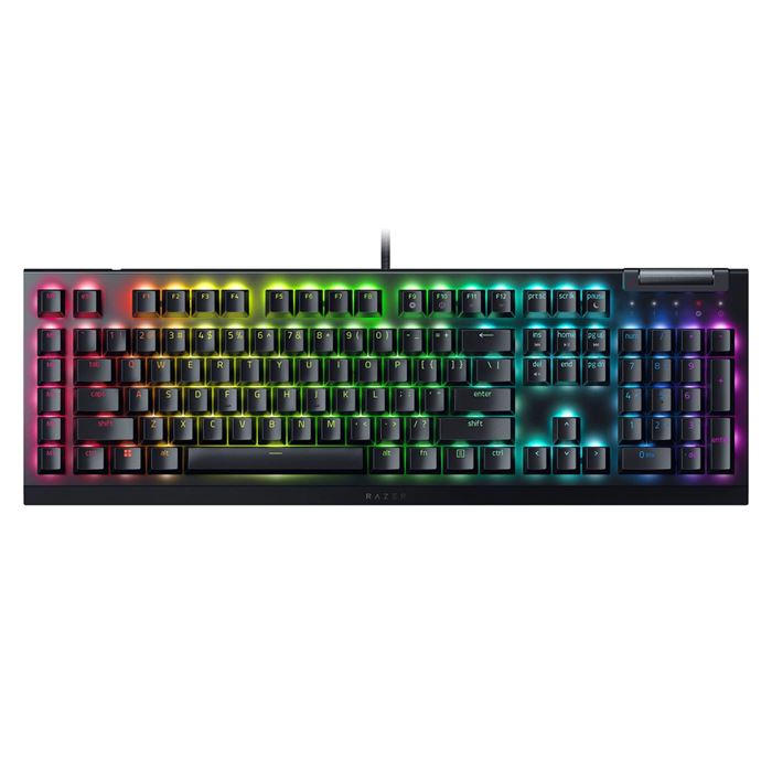کیبورد گیمینگ ریزر مدل BlackWidow V4X | سوییچ سبز