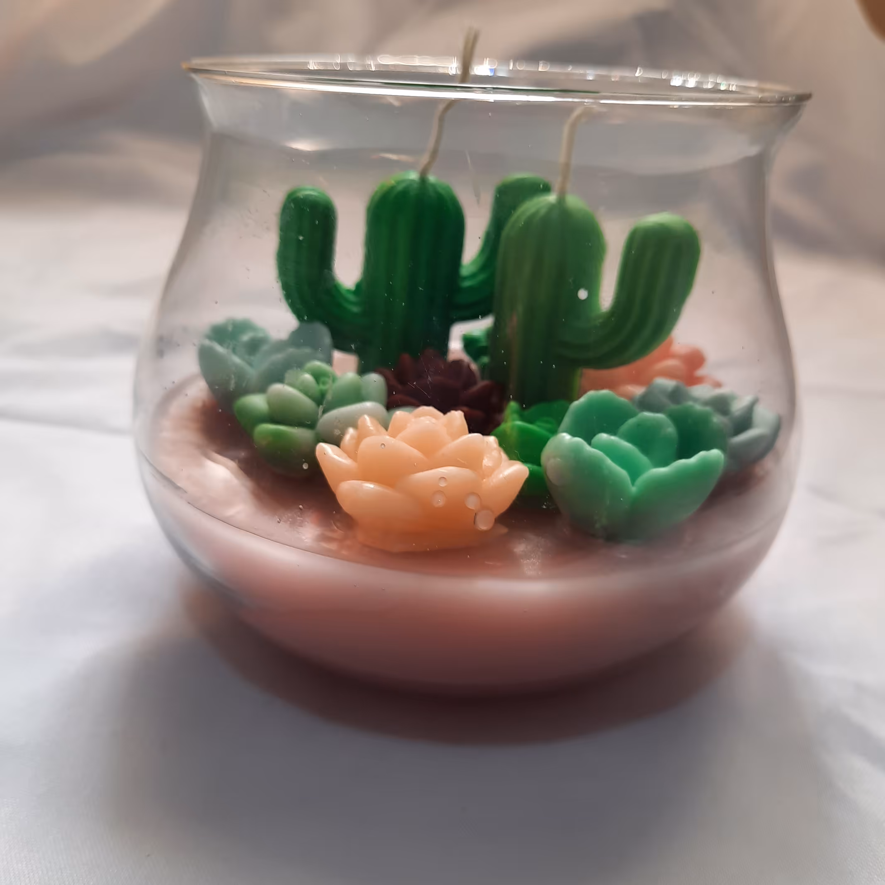 تنگ شمع معطر طرح کاکتوس