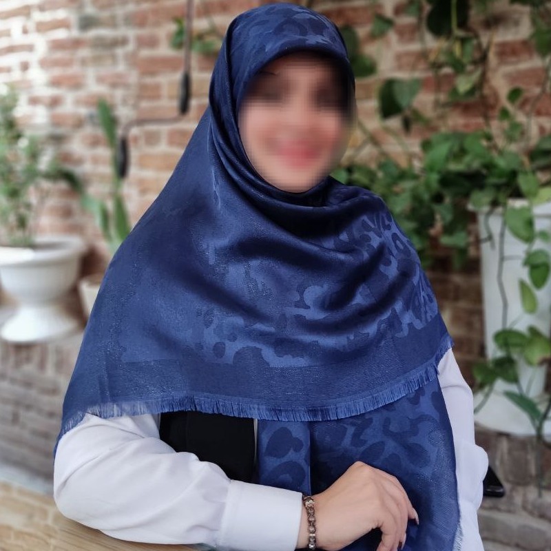 روسری نخ ابریشم لمه دار دو رو در 6 رنگ