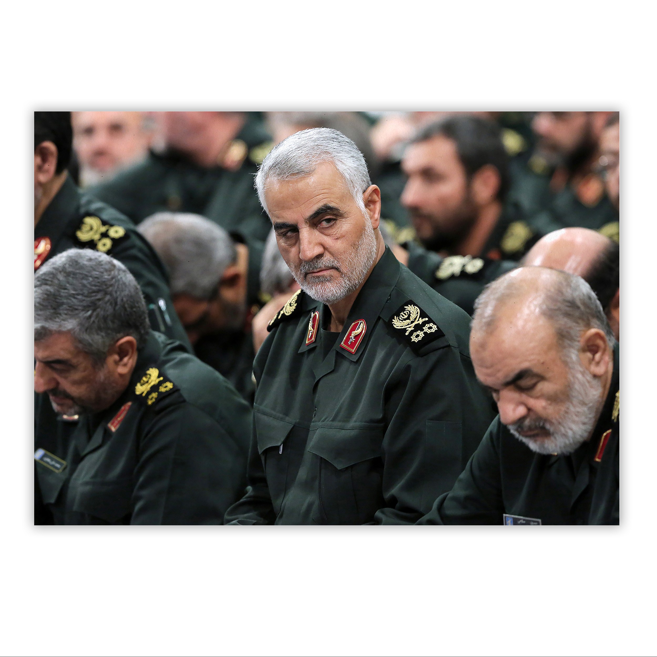 تابلو شاسی مدل سردار شهید حاج قاسم سلیمانی کد 35