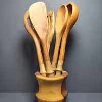 ست کفگیر ملاقه بند انگشتی استند بلند