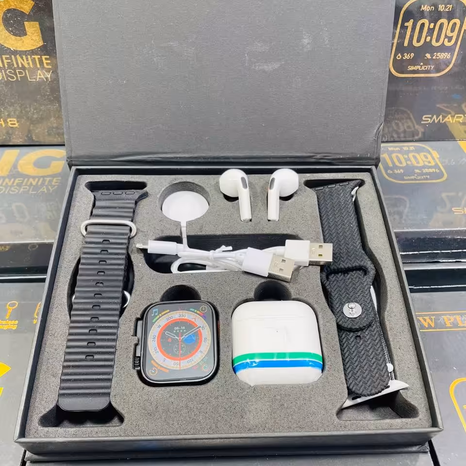 ساعت هوشمند و ایرپاد همراه 4 دستبند 