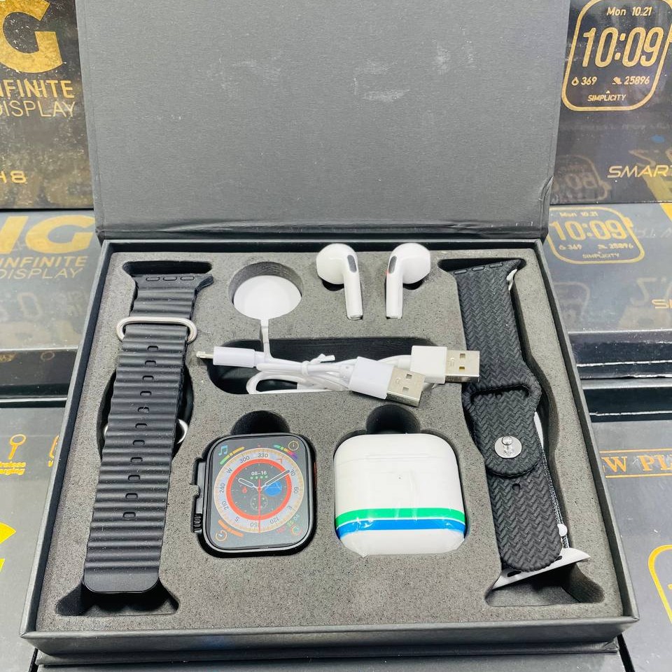 ساعت هوشمند و ایرپاد همراه 4 دستبند 