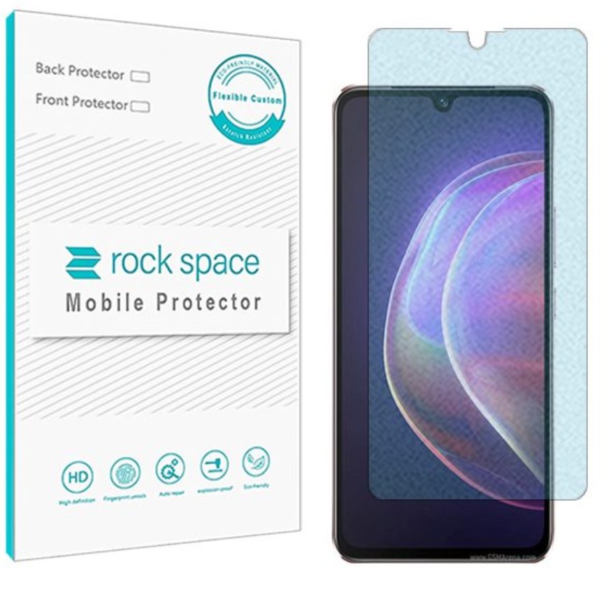  گلس نانو مات بلوکات (ضد اشعه آبی) و ضد ضربه گوشی ویوو V21 5G برند راک اسپیس   