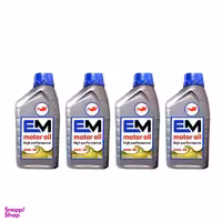 روغن موتور خودرو ای ام مدل SAE 50 حجم 1000 میلی لیتر بسته 4 عددی