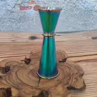 جیجر استوانه ای هفت رنگ دو طرفه بزرگ استیل 