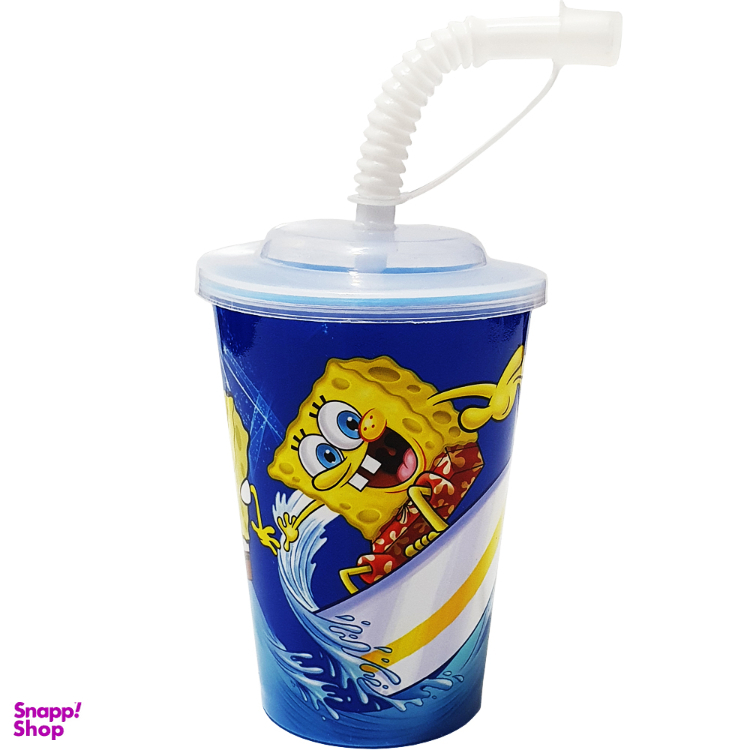 لیوان نی دار کودک مدل باب اسفنجی کد 21