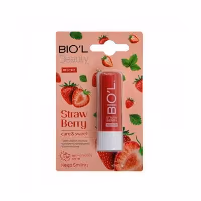 بالم لب care & sweet توت فرنگی بیول  Biol strawberry lip balm
