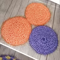 اسکاج سوزنی دولایه درغرفه بافتنی پونه