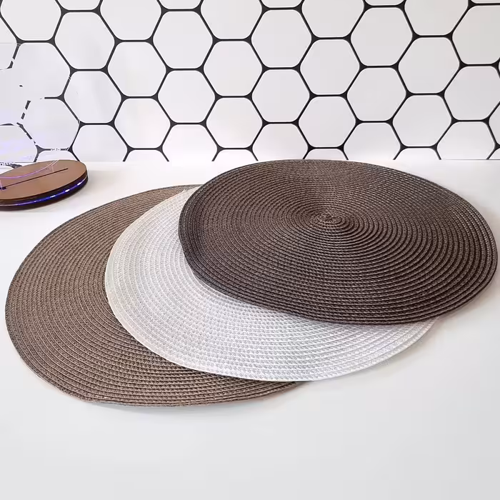 زیر بشقابی حصیری طرح ایلیکا