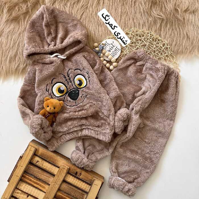 ست تدی هودی و شلوار بچه گانه دخترانه و پسرانه اسپرت در 5رنگ زیبا و دوست داشتنی با ارسال رایگان 