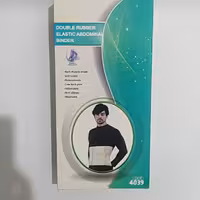 شکم بند با کش دوبل رنگ سفید  سایز مدیوم