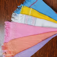 حوله فرت بافی پنبه ای دستباف کد115