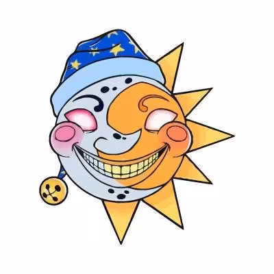 برچسب مات مدل ماه و خورشید