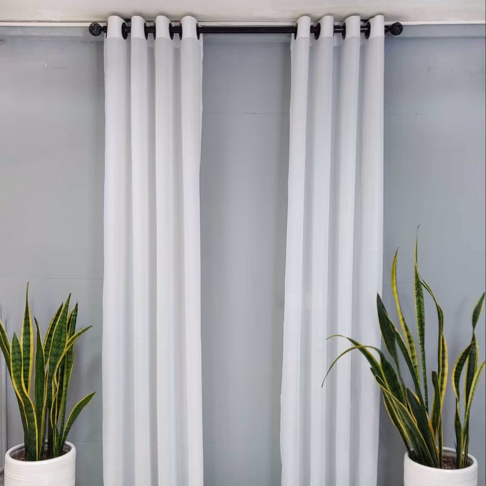 پرده حریر ساده پانچ آماده متراژ 2 متر در ارتفاع دلخواه شما